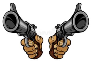 cartoon-hands-holding-guns-19237655